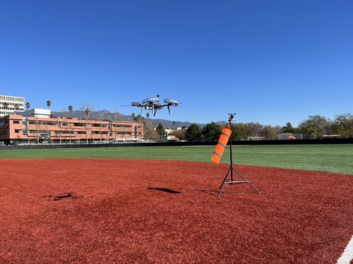 Out of the lab and into the sky: engineers test Neural-Fly in the open air on Caltech's campus
