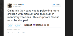 Jim Carrey and the long slow death of the antivaccine movement