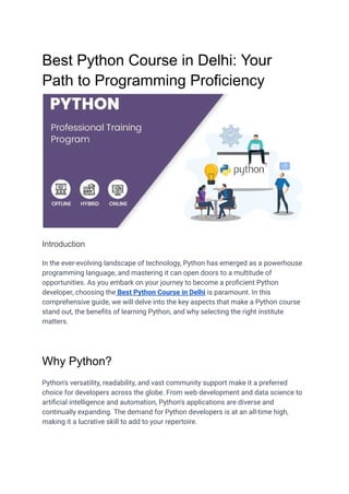 Key Advantages of Mastering Python Programming