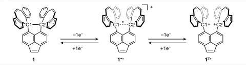 One-electron covalent bond between two carbons pushes limits of bonding