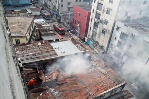 Inferno at Factory and Chemical Storage Facility in Bangladesh Takes a Minimum of 16 Lives