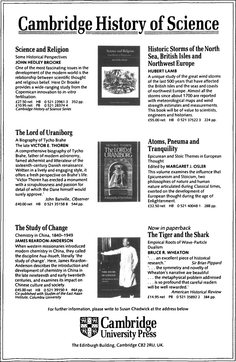 The Influence of Christianity on the Emergence of Modern Science