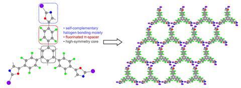 Halogen Bonding Presented in a Novel Permanently Porous Framework