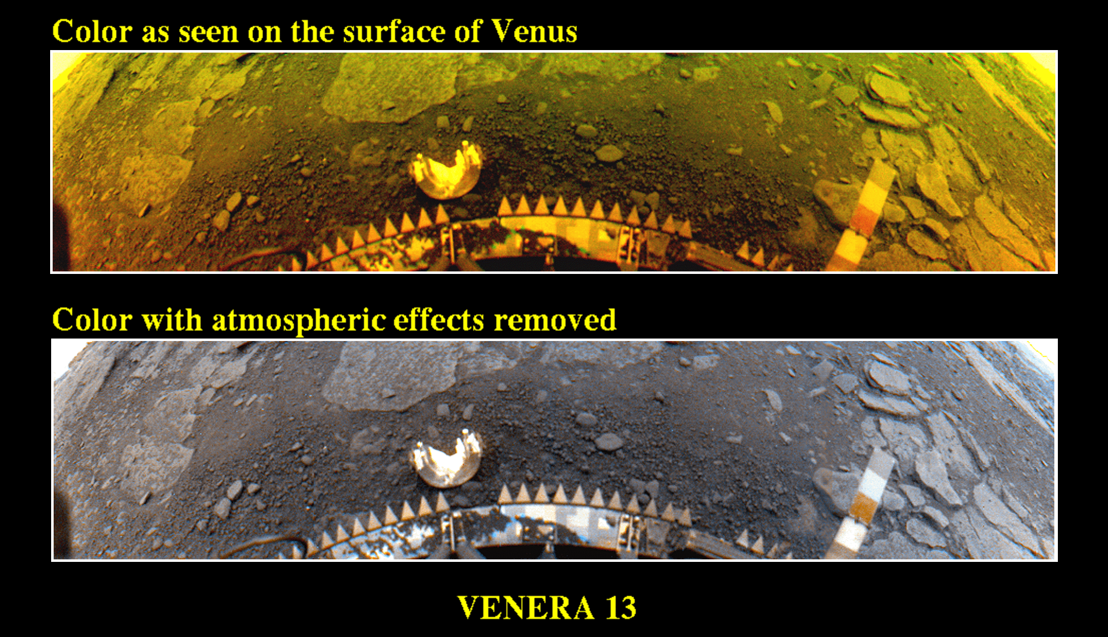 "Soviet Union's 1982 Venus Probe Endures Harsh Conditions to Obtain Panoramic Pictures Before Heat Stops Mission"
