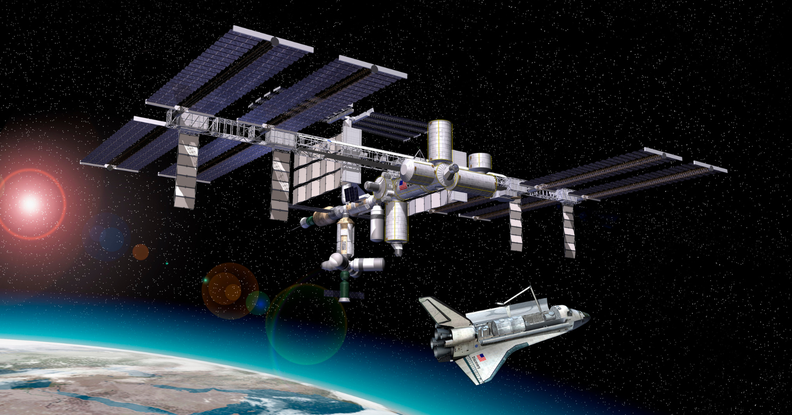 Astronauts come back as much as two inches taller following missions to the space station because of spinal elongation in microgravity.