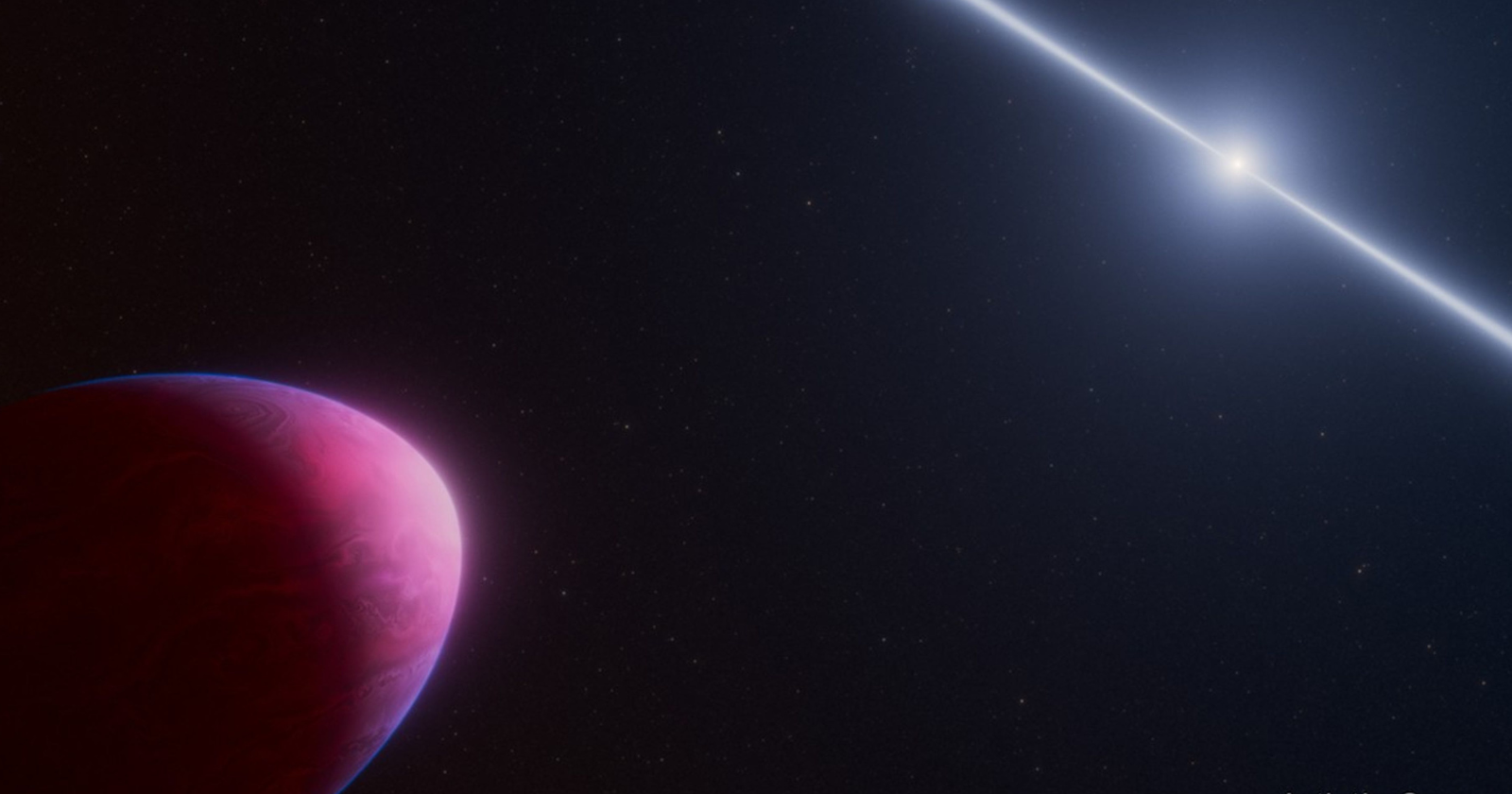 Planet the Size of Jupiter 2,000 Light-Years Distant Circles Collapsed Star in Less Than Eight Hours; Strange Atmospheric Carbon Found by James Webb Telescope Implies Reduced Nitrogen and Oxygen Levels.