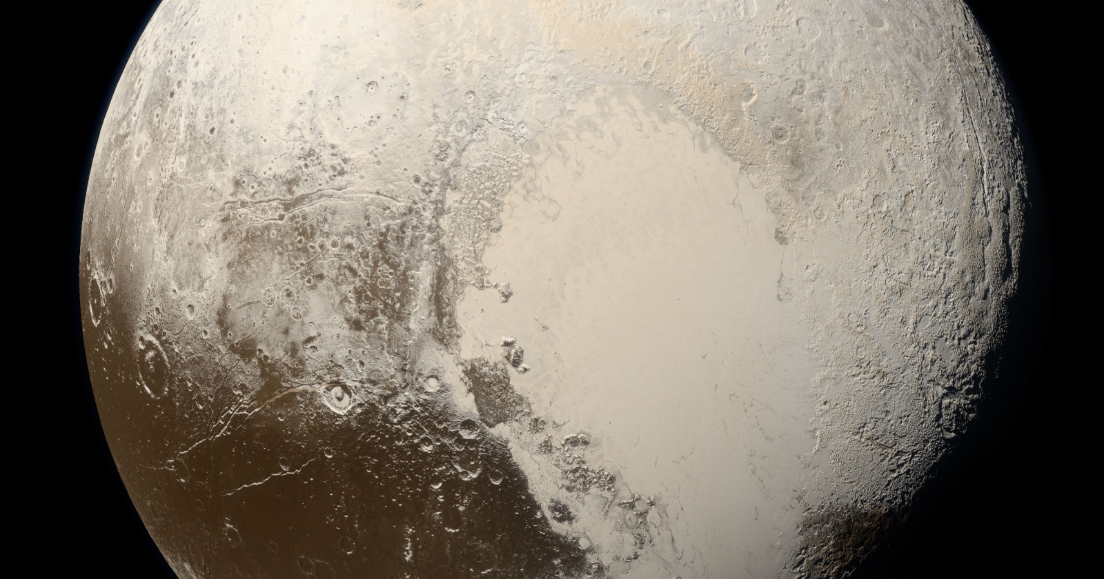 Pluto's Core: Nitrogen Ice Layer Free of Craters and Liquid Nitrogen Recoagulating at the Boundaries of Convection Cells